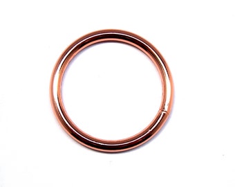 5 x O-Ring 35mm Stahl geschweißt roségold