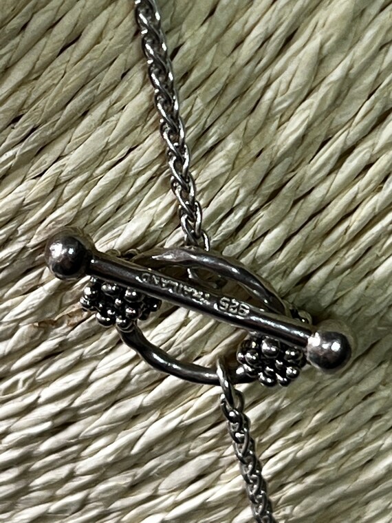 Vintage sterling designer  popcorn chain with tog… - image 5