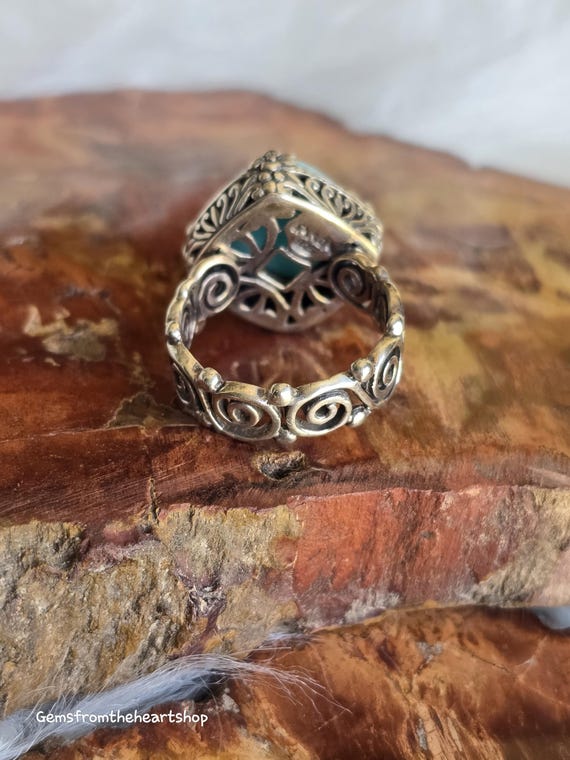 Designer amazonite sarda ring - image 6