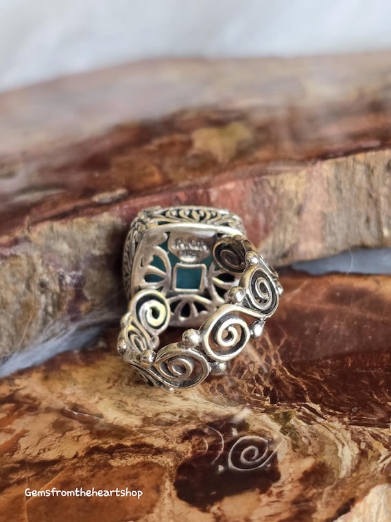 Designer amazonite sarda ring - image 4