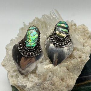 Sterling and abalone Earrings