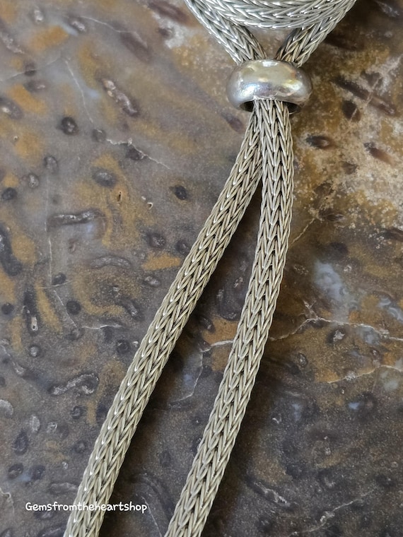 Double sterling wheat chain with shell cameo  bra… - image 5