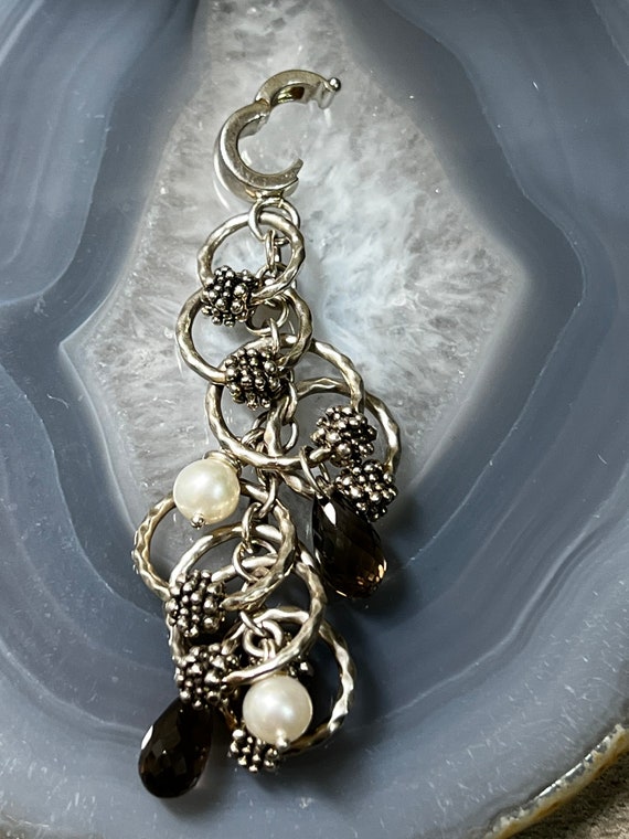 Vintage sterling designer  popcorn chain with tog… - image 9