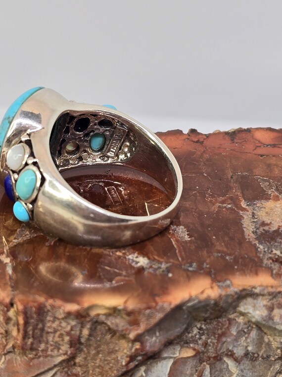 Multi stone and Sterling ring - image 5