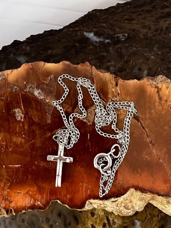 Sterling silver baby cross