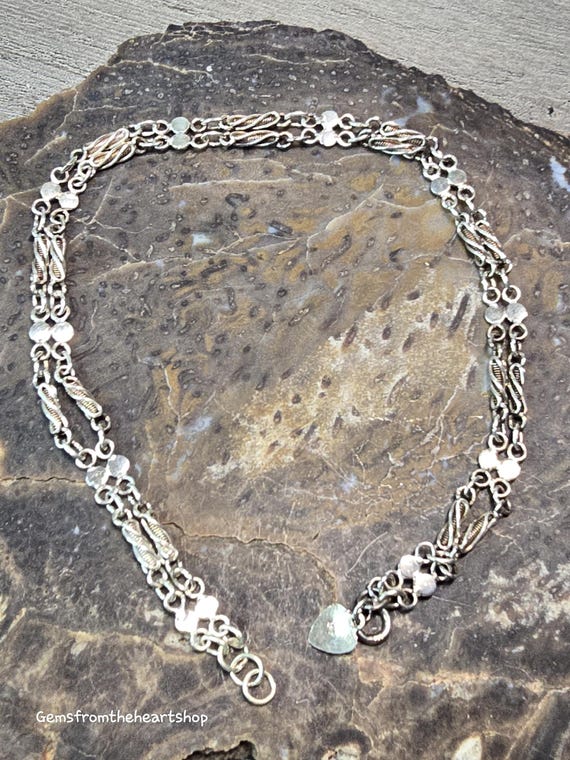 Sterling silver anklet