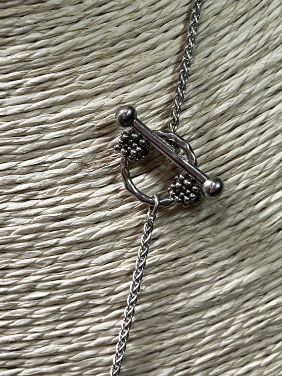 Vintage sterling designer  popcorn chain with tog… - image 3