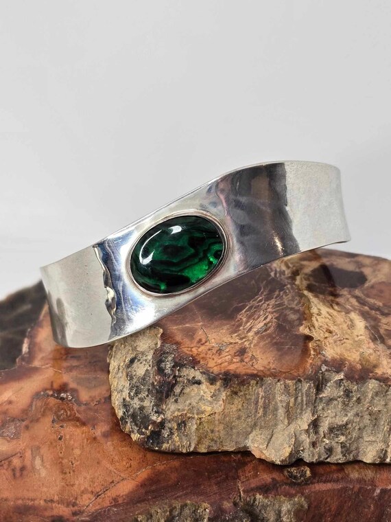 Sterling silver Paua shell cuff - image 1