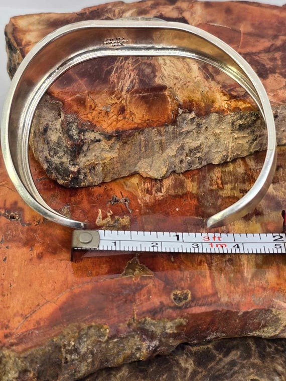 Sterling silver Paua shell cuff - image 5