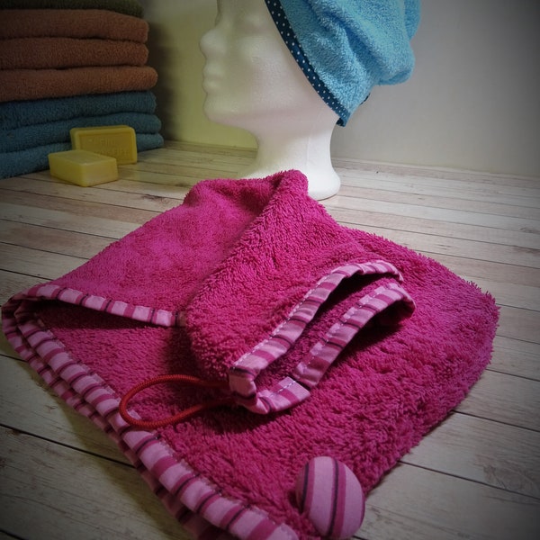 Haar Handtuch, Turban Frottee Tuch für Haare waschen und Schminken