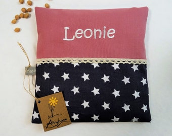 Personalized grain pillow heat pillow 20 x 20 cm