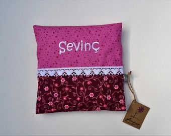 Personalized grain pillows 20 x 20 cm