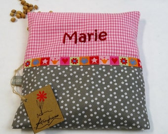 Personalized grain pillows 20 x 20 cm