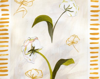 Original Floral Painting Print