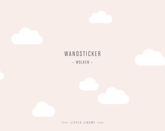 WOLKEN  Wandsticker Set