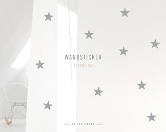 15 Sterne  7 cm // Wandsticker