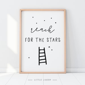 PRINT reach for the stars / Poster, Druck