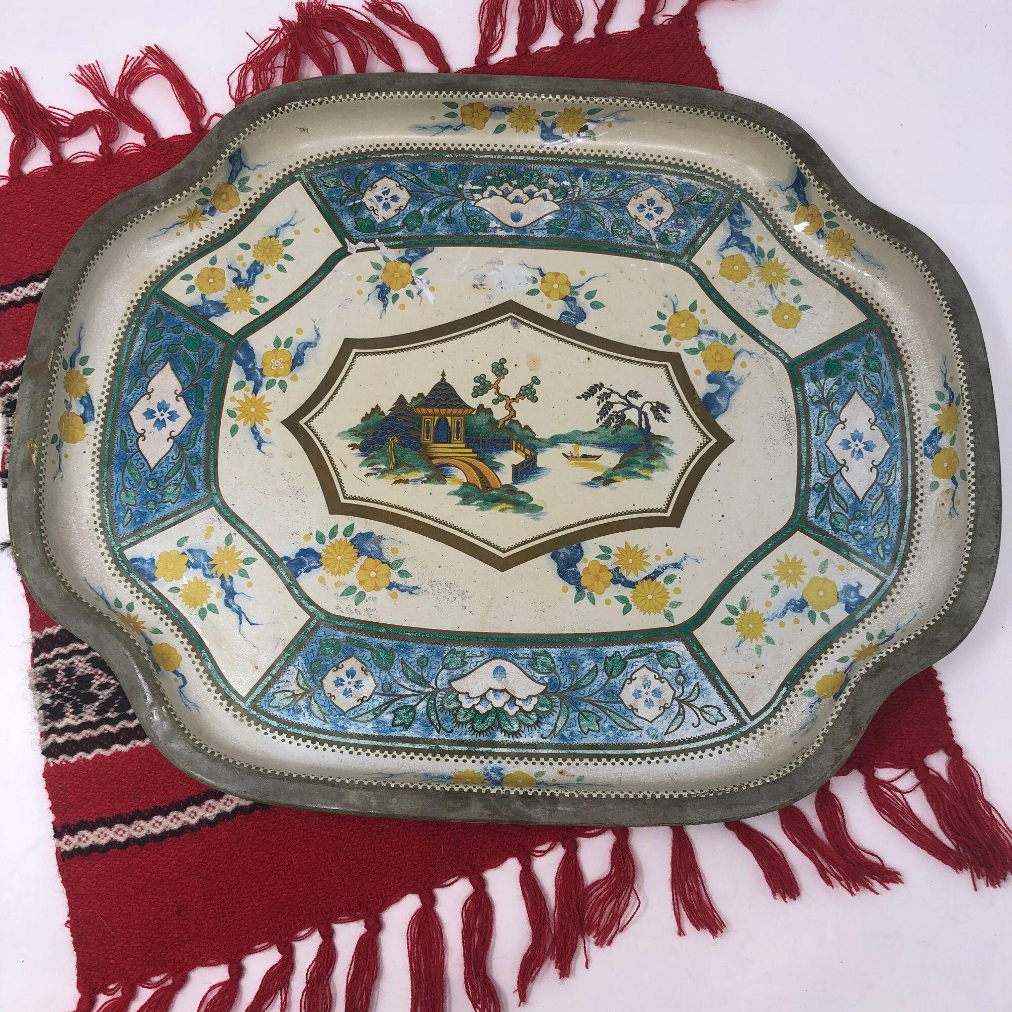 Vintage Baret Ware Art Grace Bandeja de servicio hecha en Etsy