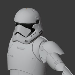 First Order Stormtrooper 3d print file (STL) - based on 501st CRL