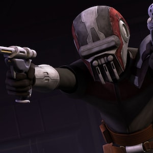 Boba Fett helmet from the animated series (Clone Wars) - file for 3d printing