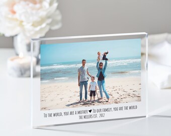 Fotogeschenk für Mama von der Familie, Geschenk von Kindern an Mama, Geschenk für Mama, Fotogeschenk für Mama, Geburtstagsgeschenk für Mama von der Familie