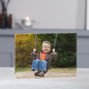 Personalised Photo Print Acrylic Block / Plaque, your image printed in acrylic block, square or rectangle
