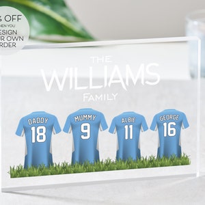 Personalised Football Top Print | Fathers Day Gift | Personalised Dreamteam | Gift for Him | Custom Football Print | Gift for Brother/Dad
