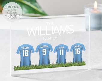 Personalised Football Top Print | Fathers Day Gift | Personalised Dreamteam | Gift for Him | Custom Football Print | Gift for Brother/Dad
