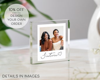 Cadeau voor zus | Verjaardagscadeau zus | Cadeau voor zus | Fotocadeau voor zus | Fotoplaquette zus | Cadeau voor dochter