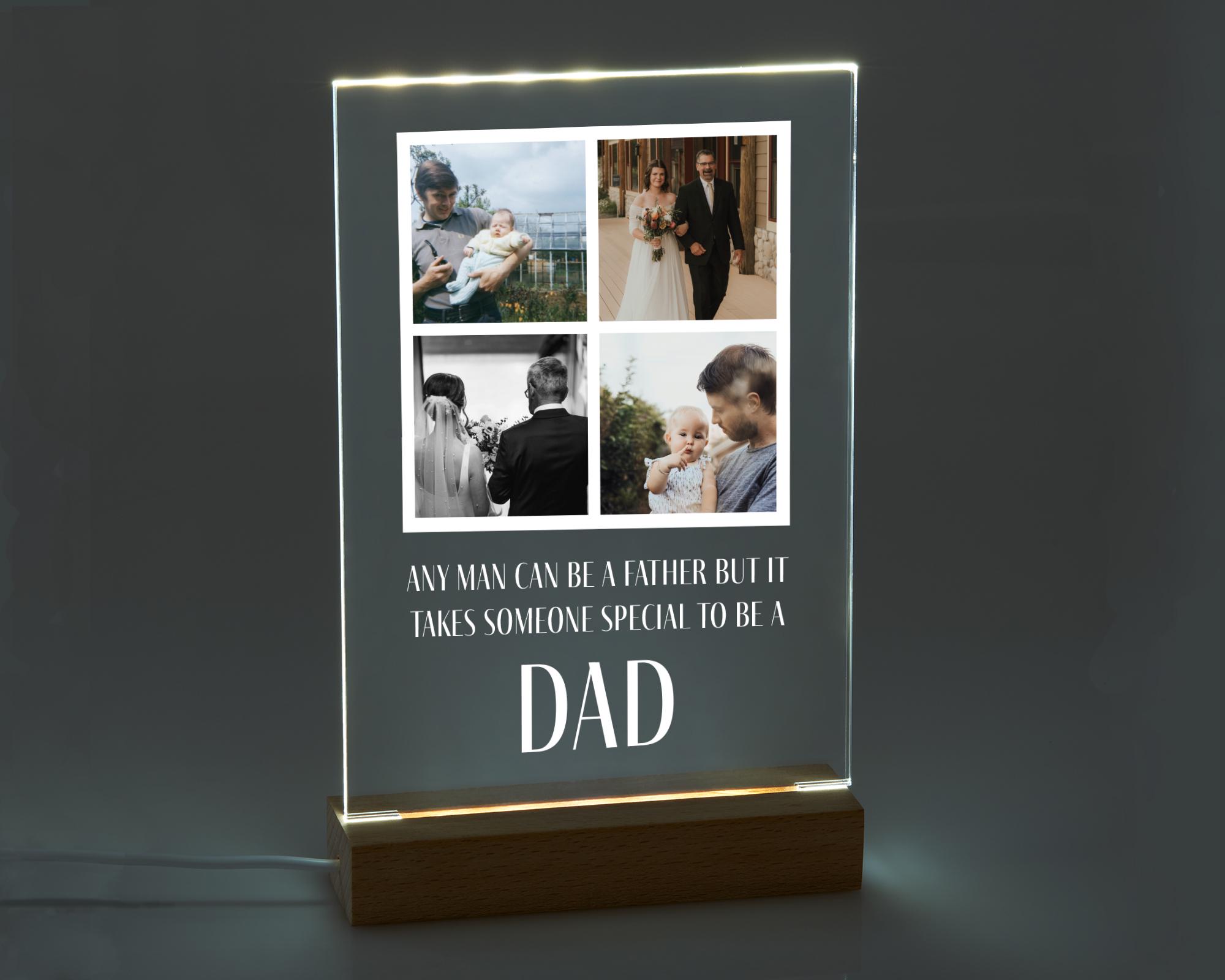 Targa Personalizzata Per Papà Con Foto - Regalo Emozionale Per Festa Del Papà - Foto 3