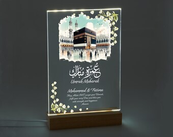 LED Umrah Mubarak Geschenk, Islamische Geschenke, Eid Geschenk, Ramadan, Muslimische Hochzeitsgeschenke, Geschenk für Paare und Familien