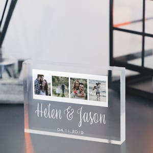 Personalised Gift for Him/Her | Photo Booth Strip Photos | Personalised Photo | Photo Plaque | Wedding Gift | Custom Acrylic Photo Print