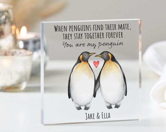Wenn Pinguine ihren Partner finden Geschenk, Sie sind mein Pinguin,  Jahrestagsgeschenk, Geschenke für sie, Geschenke für ihn, für eine  besondere Person - .de