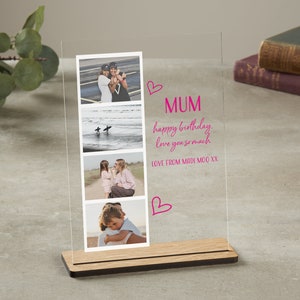 Alles Gute zum Geburtstag Geschenk für Mama | Geschenk von Tochter | Geburtstagsgeschenk von Sohn | Fotogeschenk für Mama | Liebe dich Mama Geschenk | Foto Geschenk für Mama