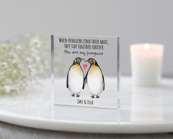 Wenn Pinguine ihren Partner finden Geschenk, Sie sind mein Pinguin,  Jahrestagsgeschenk, Geschenke für sie, Geschenke für ihn, für eine besondere  Person -  Österreich
