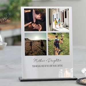 Mutter Tochter personalisierte Fotoplakette, Geschenk von Tochter, Geschenk von Mutter, Tochter Geschenk, alles Gute zum Geburtstag Mutter, Muttertagsfotogeschenk