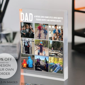 Fathers Day Gift | Personalised Photo Plaque | Personalised Photos | Gift for Dad  | Gift for Him | Custom Acrylic Photo Prints | Dad Gift