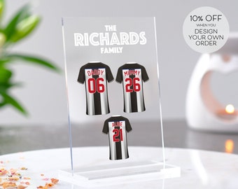 Fathers Day Gift | Personalised Football Plaque | Personalised Dreamteam | Gift for Him | Custom Football Print | Gift for Brother/Dad/Son