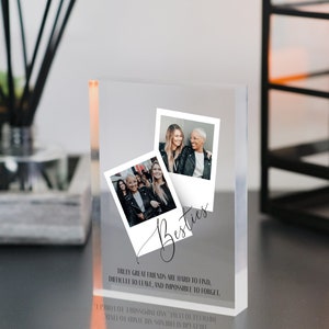 Personalised Best Friend Gifts | Personalised Polaroid Photo | Personalised Photo | Photo Plaque | Gift for Her | Custom Acrylic Photo Print