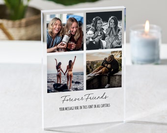 Personalised Best Friend Photo Print Gift, Custom Gift with Photo for Best Friend, Soulmates, Best Friend Birthday, Friend Christmas Gift