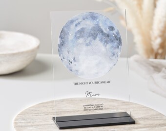 Birthday Gift for Mum, Personalised Constellation with Stand, Constellation Star Map, Gift for Mum, Mothers Day, Star Map, Became a Mum