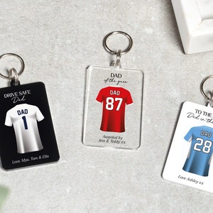 Cadeau football pour papa, cadeau de la fille, cadeau porte-clés fête des pères, joyeux anniversaire papa, cadeau fête des pères de la fille, fils, cadeau porte-clés