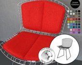 Bertoia Side Chair back and seat pad - Felt seat cushion, 100 wool felt, chair cover, Knoll