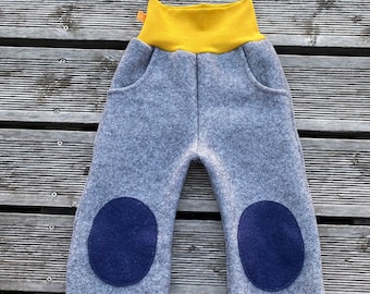 Walk pants, wool pants, pump pants, virgin wool, gray melange & mustard yellow and many colors!!