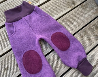 Walkhose Woll-Hose Pumphose Schurwolle Walk Lila-Violett-Aubergine & viele Farben !!