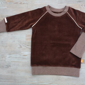 70s old school retro sweater Nicki chocolate brown - mud