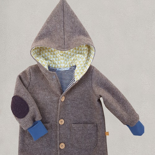Walk Set shops = Walk Jacket or Walk Coat & Walk Pants Pants Virgin Wool Mud-Brown Yellow Triangles