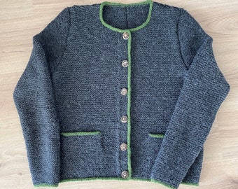 Traditional jacket for men made from pure virgin wool alpaca yarn - in your size and in your favorite color