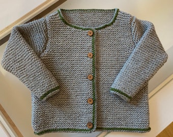 Traditional jacket for children, in your favorite color and desired size, pure wool/alpaca