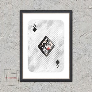 As de diamantes, naipes franceses, pala, diseño de ilustración digital, símbolos eternos